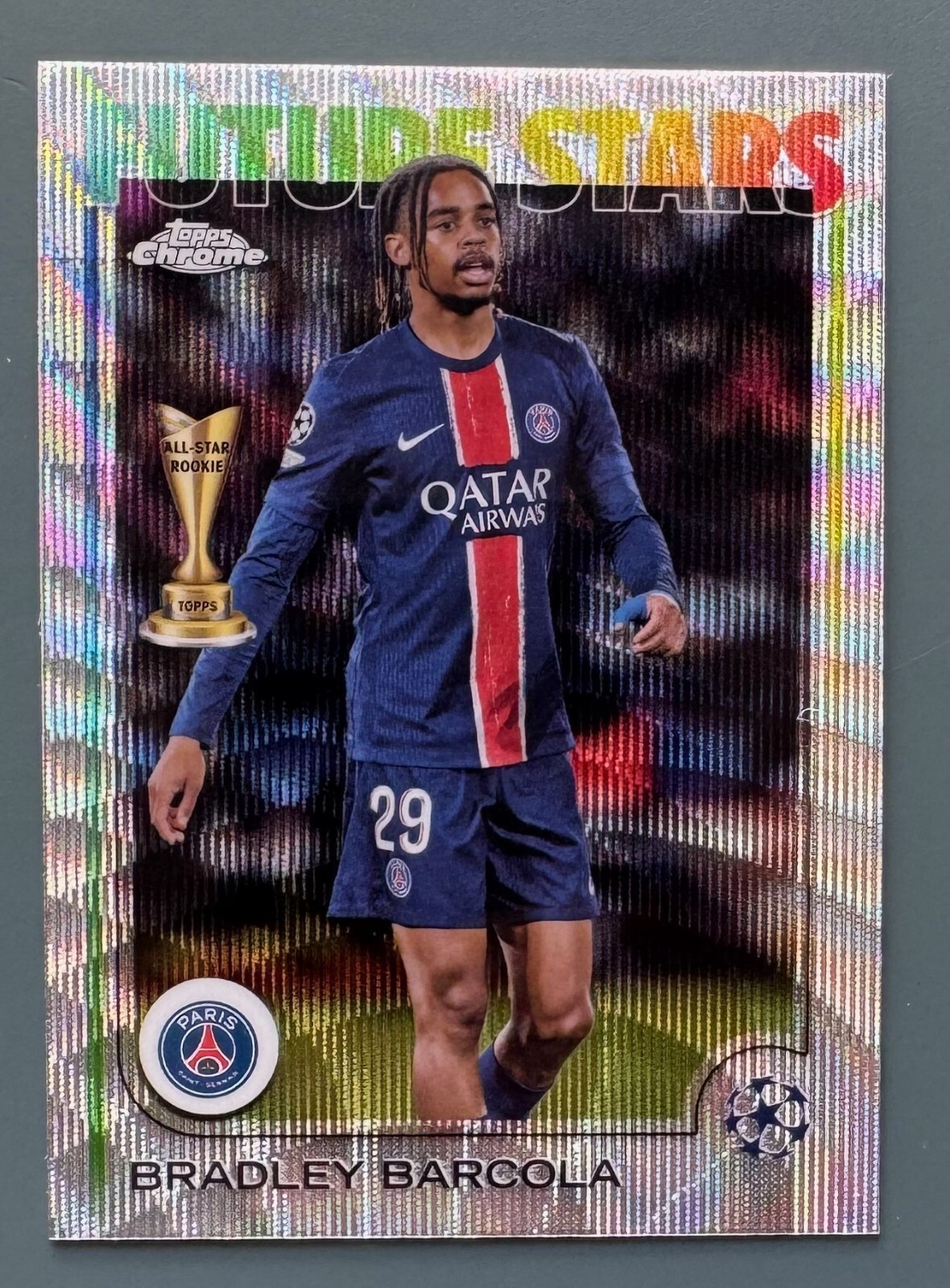 2024-25 Topps Chrome UEFA Future Stars #116 Bradley Barcola