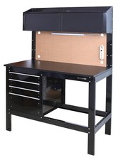 WORKPRO 2-in-1 48in Workbench and Cabinet Combo with Work 