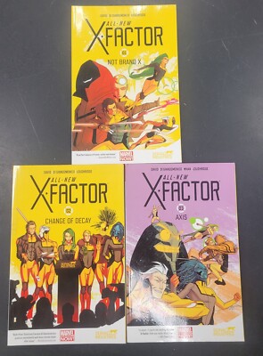 All-New X-Factor by Peter David #1-3 TPBs Not Brand X, Change or Decay & Axis
