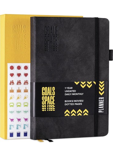 Goals Space Undated Daily Planner 365 Productivity DIARY PLANNER WORK MANAGER