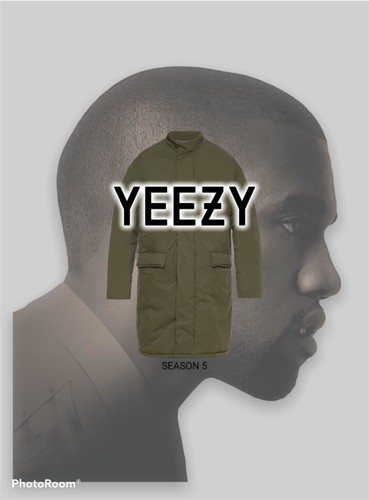 Pre-owned Yeezy Long Padded Puffer Coat Jacket Parka Kanye West Italy Kw5u6062 In Green