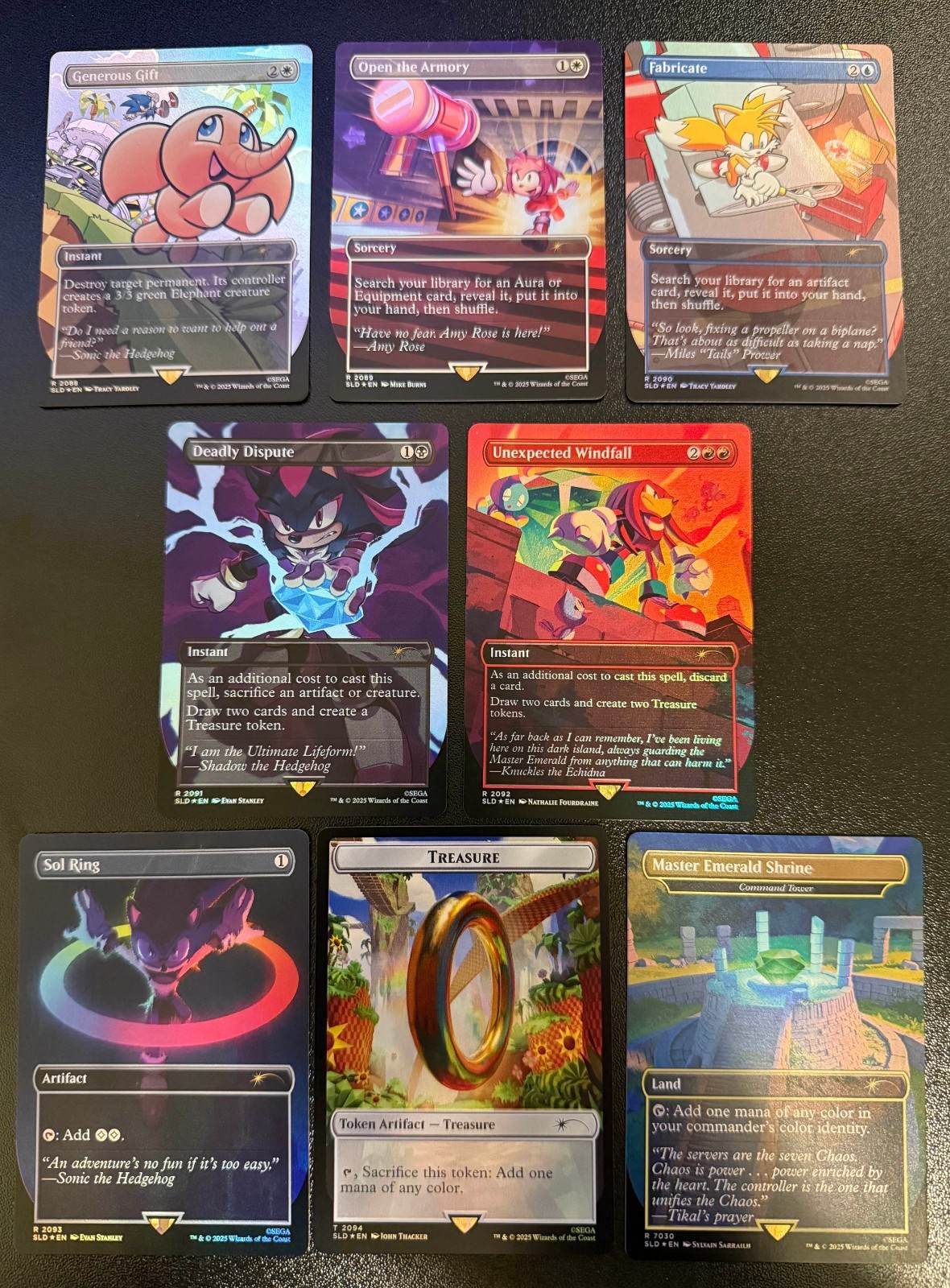 MTG Sonic the Hedgehog他Foil7枚セット Magic the Gathering Secret Lair Sonic the Hedgehog Foil Set