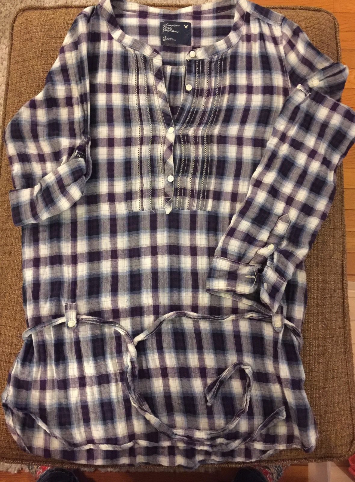 Plaid Blouse Tops for Women
