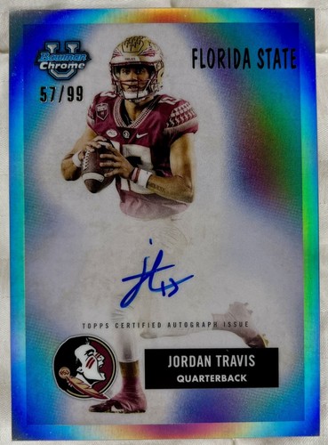 2023 Bowman University Chrome Jordan Travis #55B-JT