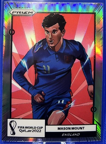 mason mount panini prizm Qatar 75シリ 2022 Panini Prizm World Cup Qatar Blue Mojo Prizm /75 Mason