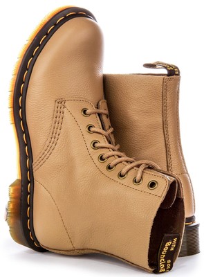 Pre-owned Dr. Martens' Dr Martens 1460 Pascal 8 Eye Classical Ankle Womens Boot Tan Us 4 - 9