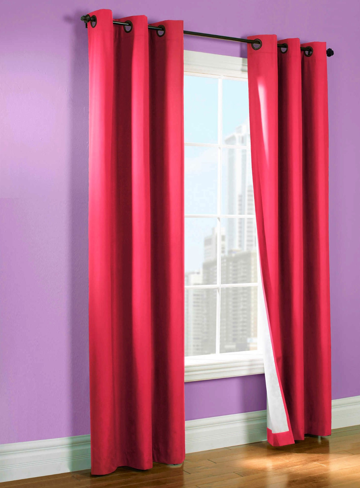 2 PANELS GROMMET SILK WINDOW CURTAINS DRAPE FOAM LINED BLACKOUT THERMAL 84" K3 $ 57 JPG