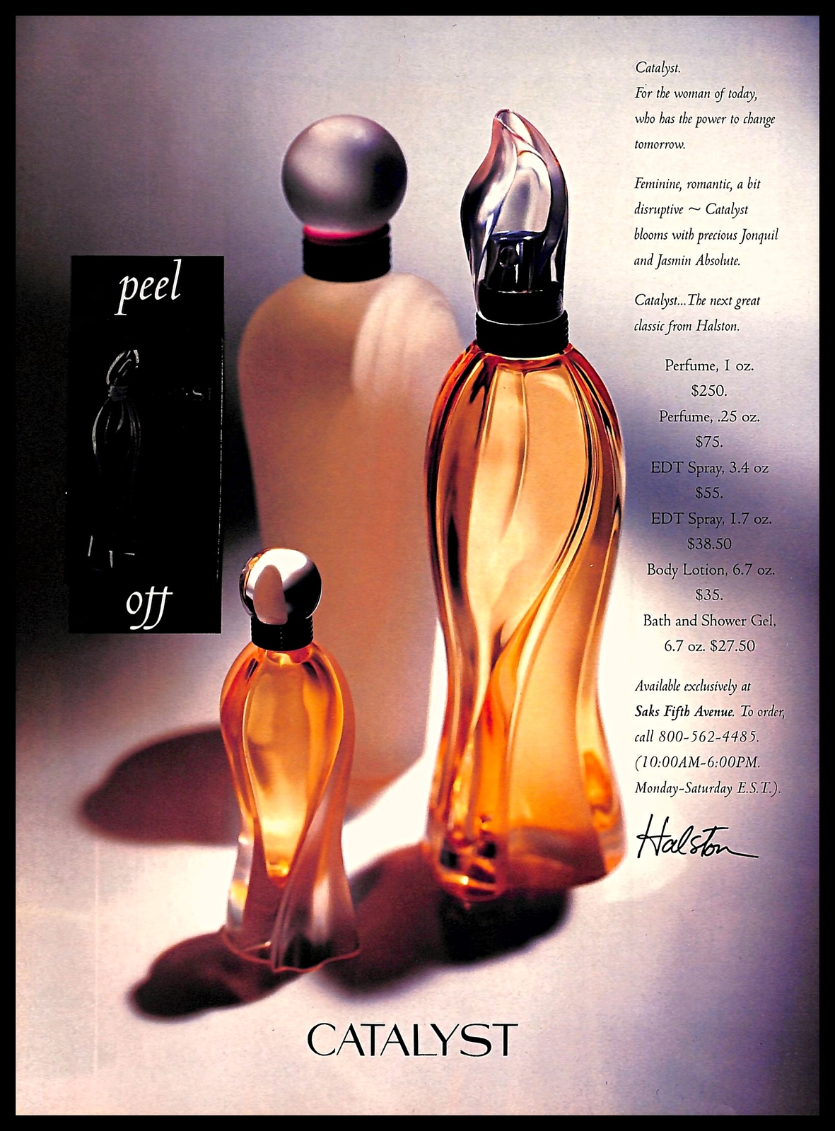halston catalyst cologne