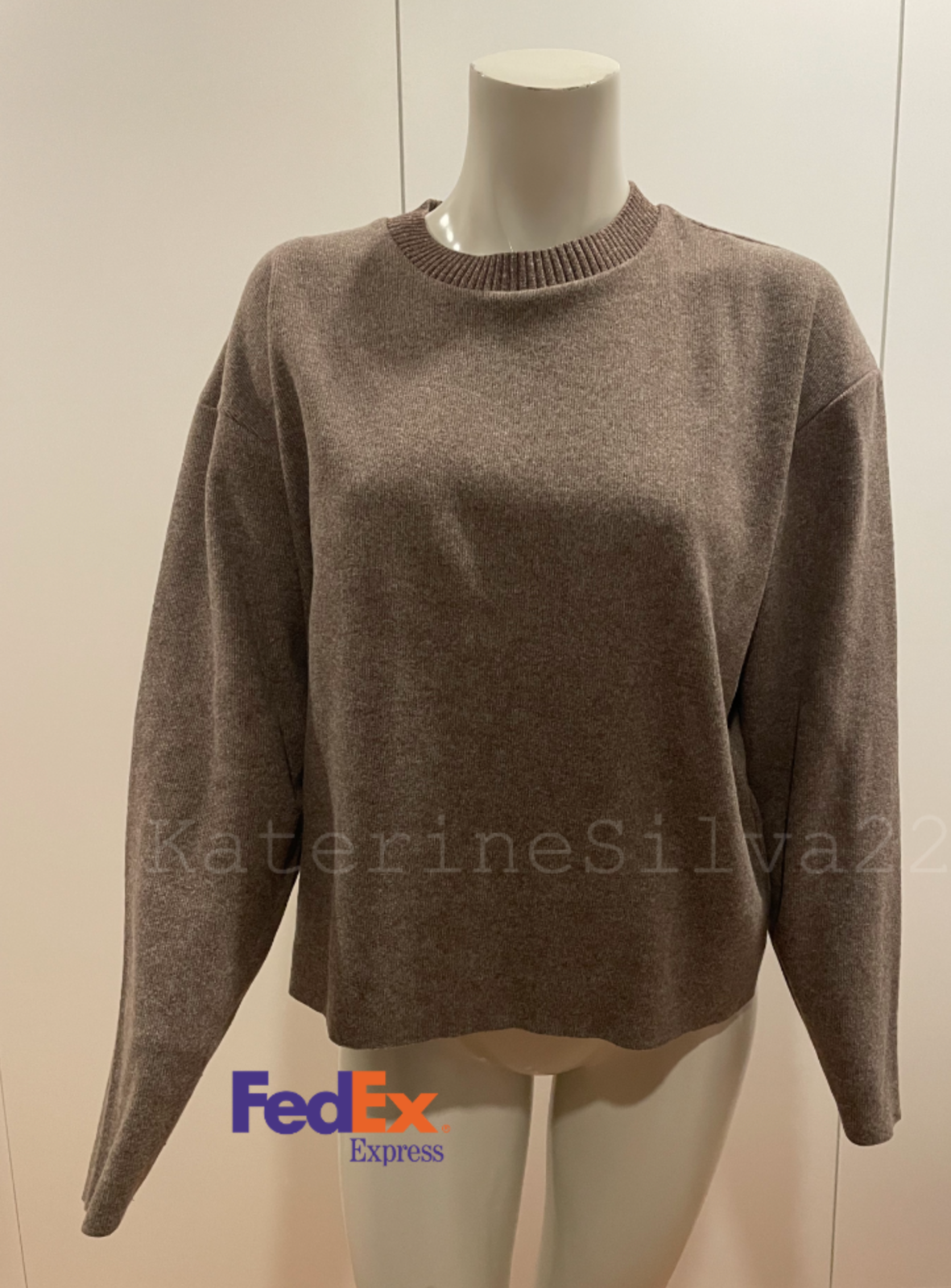 ZARA NEW WOMAN SS24 BROWN VIGOR SOFT SWEATER REF 5039 411