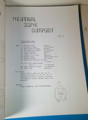 4 Neutral Zone Outpost Star Trek Fanzines   # 1 -  # 3 Plus one