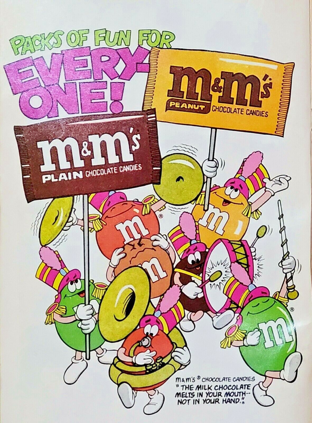 80s m＆m's　M&M's　チョコレート ロンT  ヴィンテージ Vintage M&M's chocolate championship tshirt - T-shirts