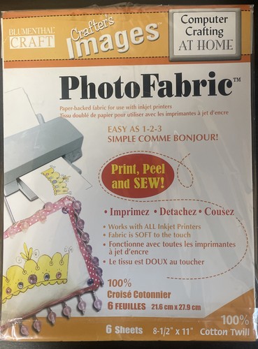 Blumenthal Craft Images Photo Fabric 6 Sheets 8-1/2