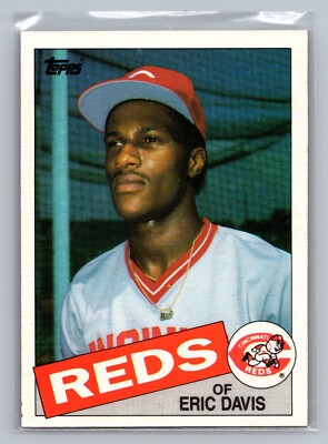 1985 Topps Eric Davis Rookie RC Cincinnati Reds #627 MLB Baseball