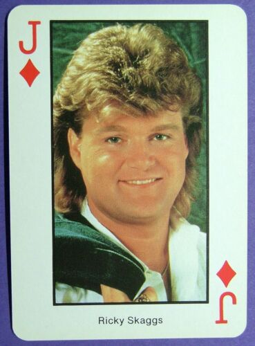 1 x playing card Country Music * Ricky Skaggs * Jack of Diamonds