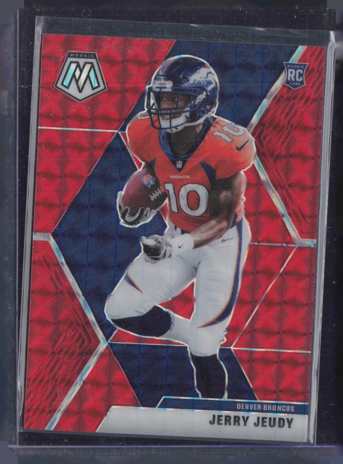 2020 Panini Mosaic Red #206 Jerry Jeudy /80 RC Rookie