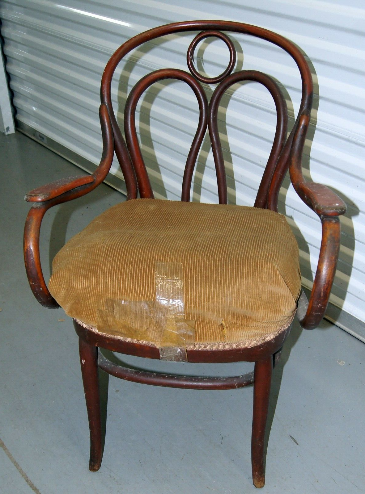 Antique Bentwood Arm Chair J&J Kohn Mundus Thonet Angel Back Number 19