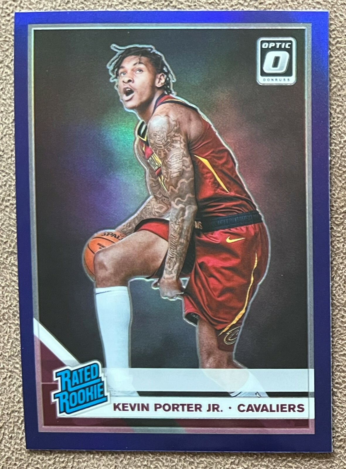 Kevin Porter Jr. 2019-20 Donruss Optic Rated Rookie Purple