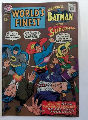 1967 World's Finest Starring Batman and Superman No 168 VG
