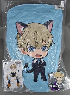 Obey Me! Luke Merch Set of 3! Mini Chara Cushion Acrylic Stand Promo Postcard