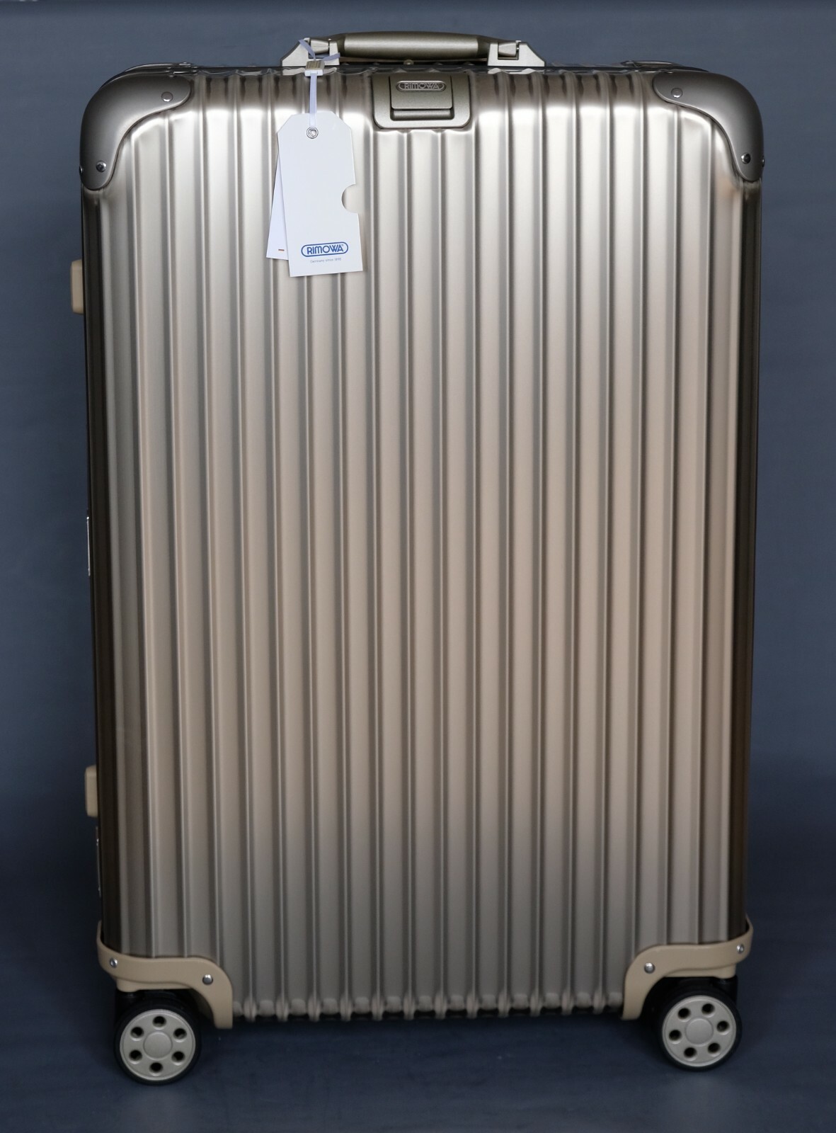 Rimowa Topas Titanium (pre-LVMH) 64-98 Liters full set NEU Rimowa Topas Titanium (pre-LVMH) 64-98 Liters full set NEU