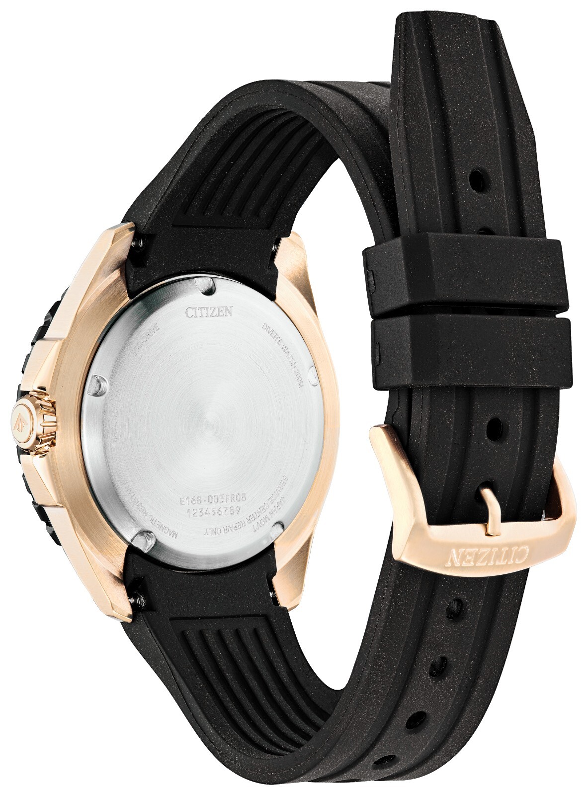 Citizen Men 's Sea Calendar Eco-Drive Black Polyurethane Watch 45 MM BN0196-01L