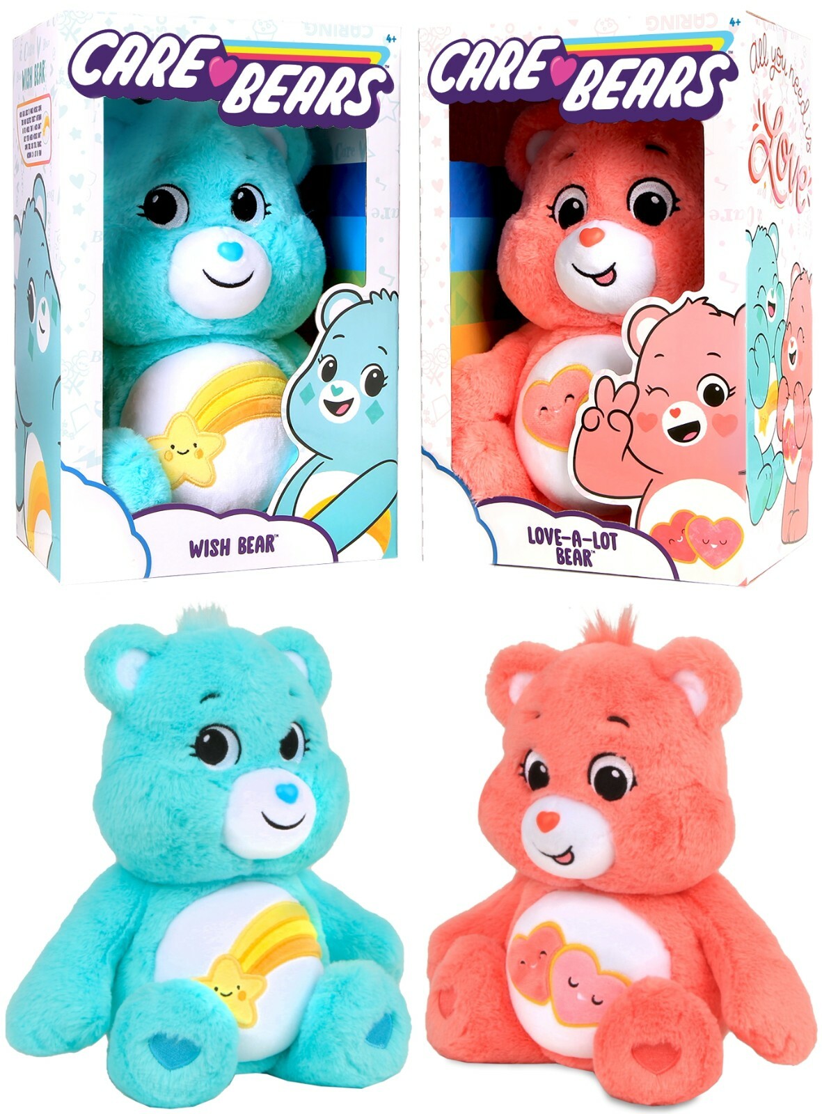 【プラザ限定】Care Bears Love-a-lot Bear ケアベア Japan Care Bears Plush Toy (S) - Love A Lot Bear | Kawaii