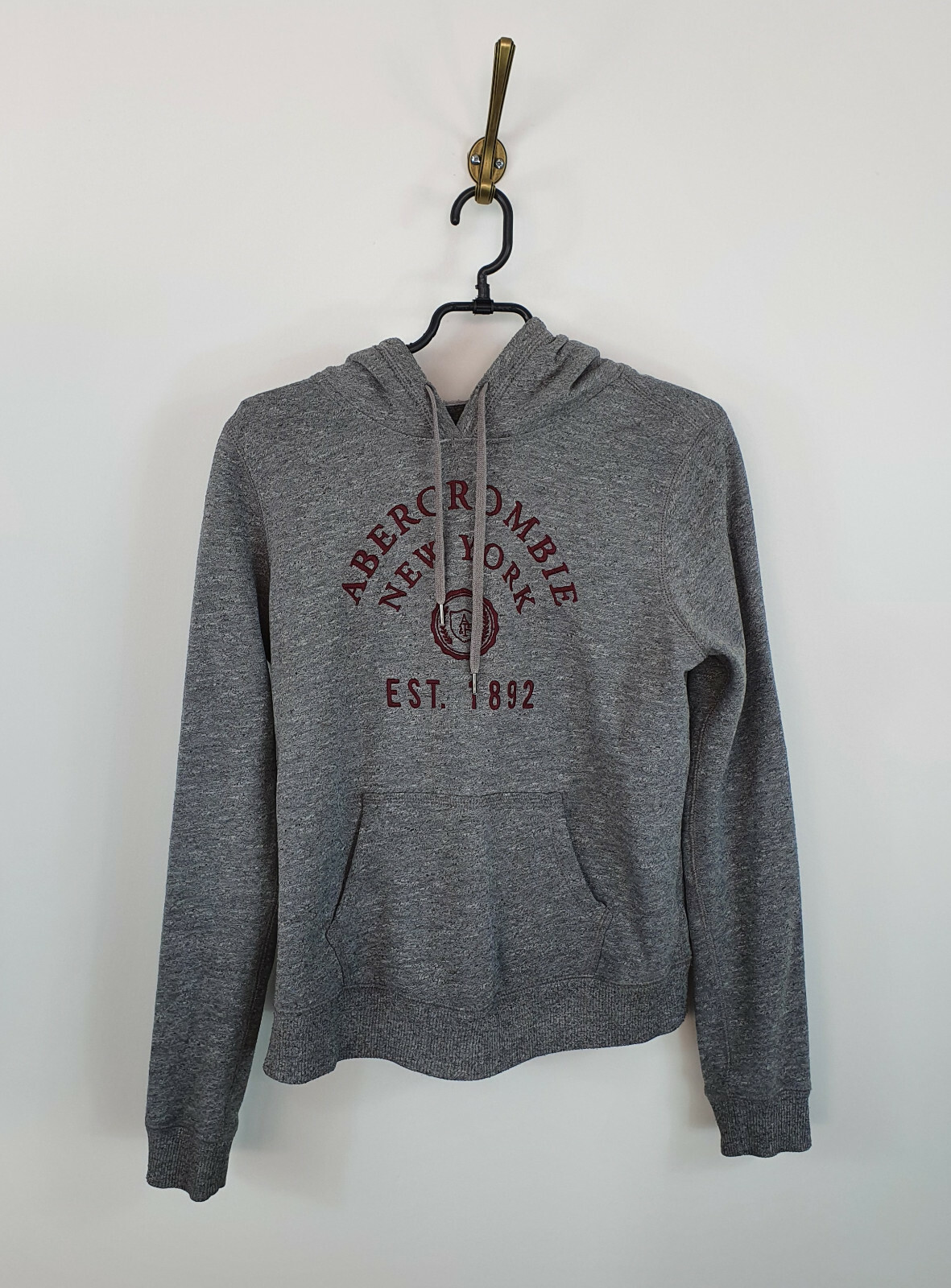 Abercrombie Fitch Gray Hoodie Pullover Long Sleeve Women Size S