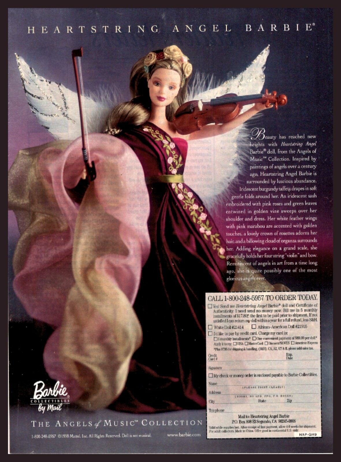 Heartstring angel barbie sale