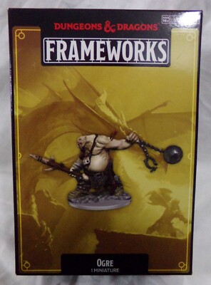 2021 DUNGEONS AND DRAGONS OGRE FRAMEWORKS CUSTOM MINIATURE D&D WIZK!DS SEALED