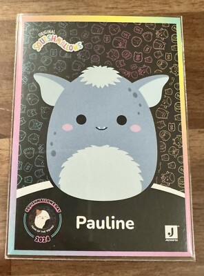 Squishmallow Card ONLY Pauline Blue Troll LE380 Squishmallow Day 2024