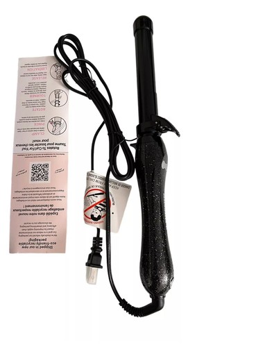 Beachwaver B1 Rotating Curling Iron in Black Glitter - Brand New Gift Idea