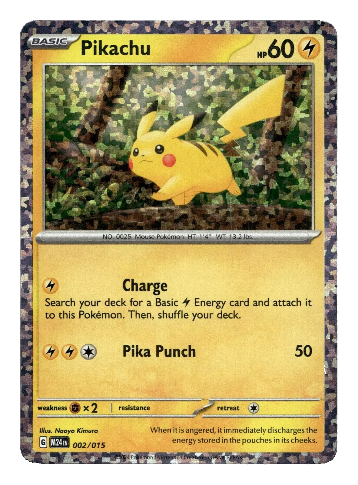 Pikachu 002/015 Holo Mcdonald's M24en Pokemon Card NM | eBay