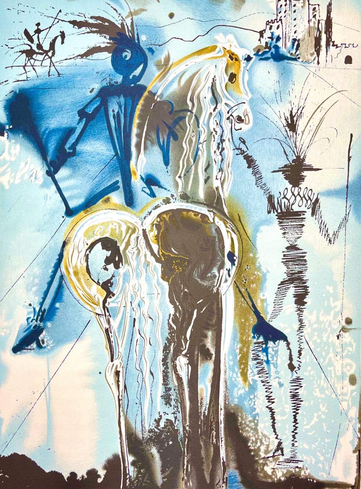 Salvador Dali Dalinean Horse LE CHEVAL DE TRIOMPHE Limited