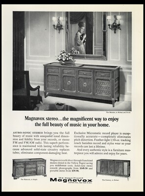 1967 MAGNAVOX Stereo - Enjoy Full Beauty Of Music In Your Home vintage print ad