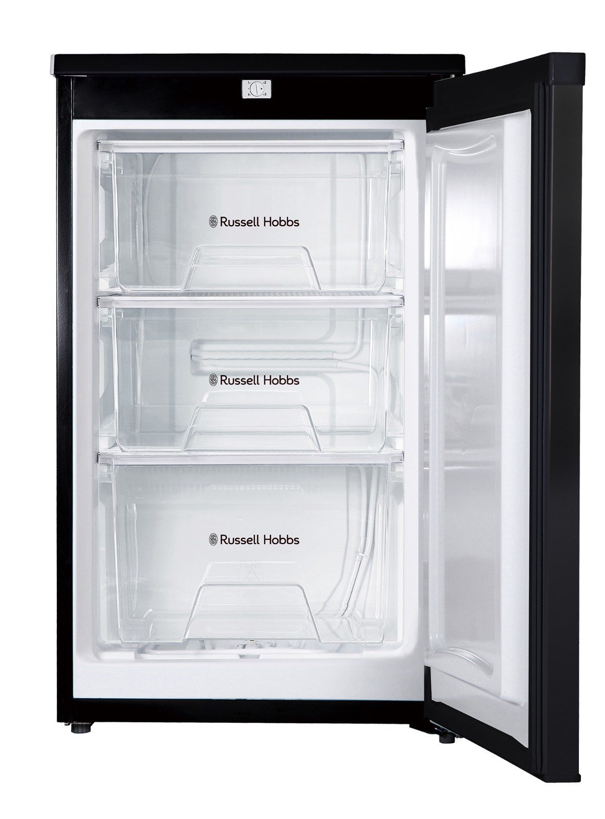 Russell Hobbs RHUCFZ3B 70L Black Undercounter Freezer, Suitable for