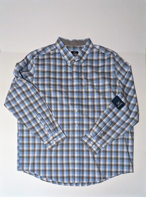 George Long Sleeve Button Down Shirt Classic Fit Men's 3XL 54-56 Pick & Choose