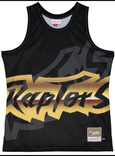 Мужская майка Mitchell & Ness Black NBA Toronto Raptors Big Face 4.0 Fashion Tank Jersey
