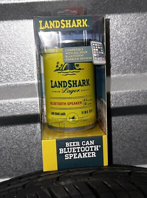 Landshark Lager Bluetooth Speaker Beer Can Bluetooth Speaker App Control NEW!