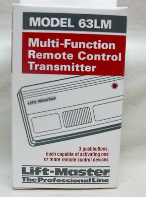NIB LiftMaster Model 63LM Multi-Function Remote Control Transmitter w/Battery