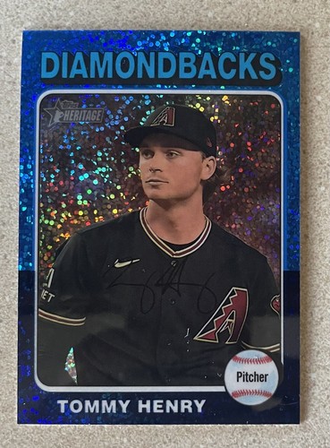 2024 Topps Heritage - Tommy Henry - Blue Sparkle Chrome