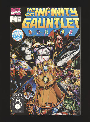 Infinity Gauntlet # 1 Signed by George Perez w/COA - Thanos story NM- Cond.
