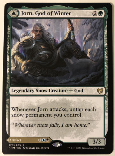 Jorn, God of Winter // Kaldring 2x FOIL KHM MTG Kaldheim Rare MINT Jorn, God of Winter // Kaldring 2x FOIL KHM MTG Kaldheim Rare MINT