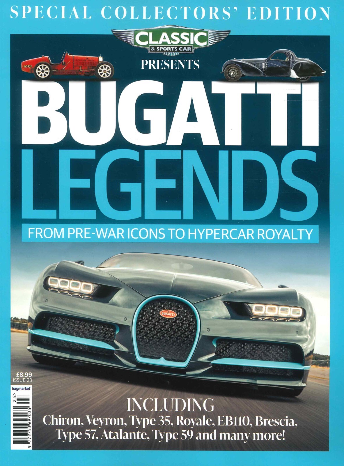 UK Classic & Sports Car Magazine Bugatti Legends Special