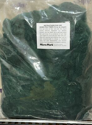 Micro-Mark 84922 Green Poly Fiber Landscapping Scenery 12 Oz. FREE SHIPPING   O