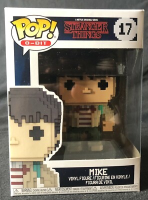 Mike Stranger Things FUNKO POP 8-Bit #17 w/Protector