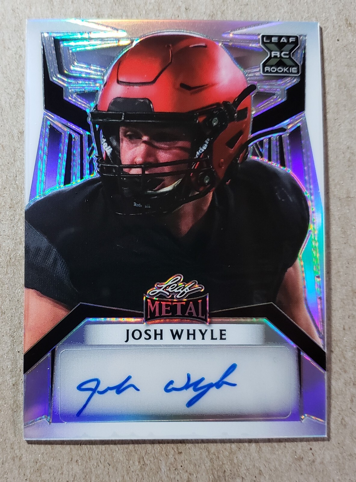 2023 Leaf Metal Josh Whyle Auto RC /7 Tennessee Titans