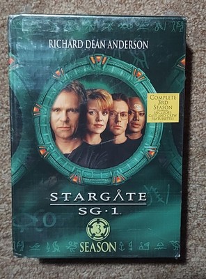 Stargate SG1 Season 3 - Richard Dean Anderson 5 Disc 2002 Box Set Sealed 