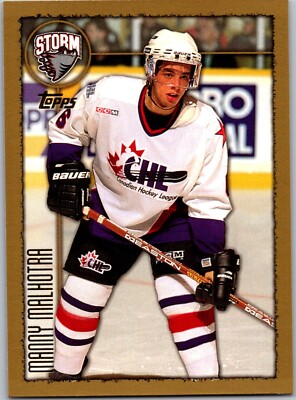 1998 Topps NHL Hockey CHL RC#235 Manny Malhotra 