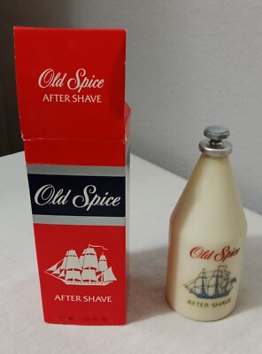 1980 OLD SPICE AFTER SHAVE BY SHULTON INC 4.25 OZ FEELS FULL