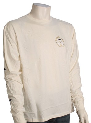 

Футболка Quiksilver Waterman Hook Em LS — античный белый — новинка, Коричневый
